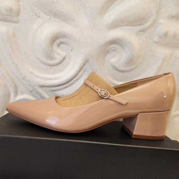 Marc Fisher LTD Patent Leather "Luccie" Pumps. Light Natural. NIB. Size 7 - Picture 2 of 14